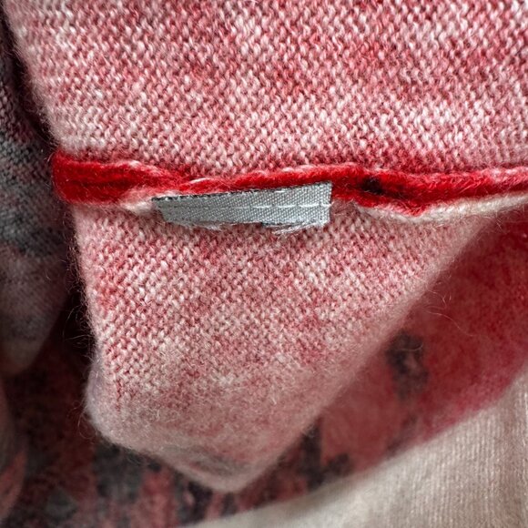 Vintage Lord & Taylor 100% Cashmere Red Snake Print Sweater Size XL - Picture 4 of 5